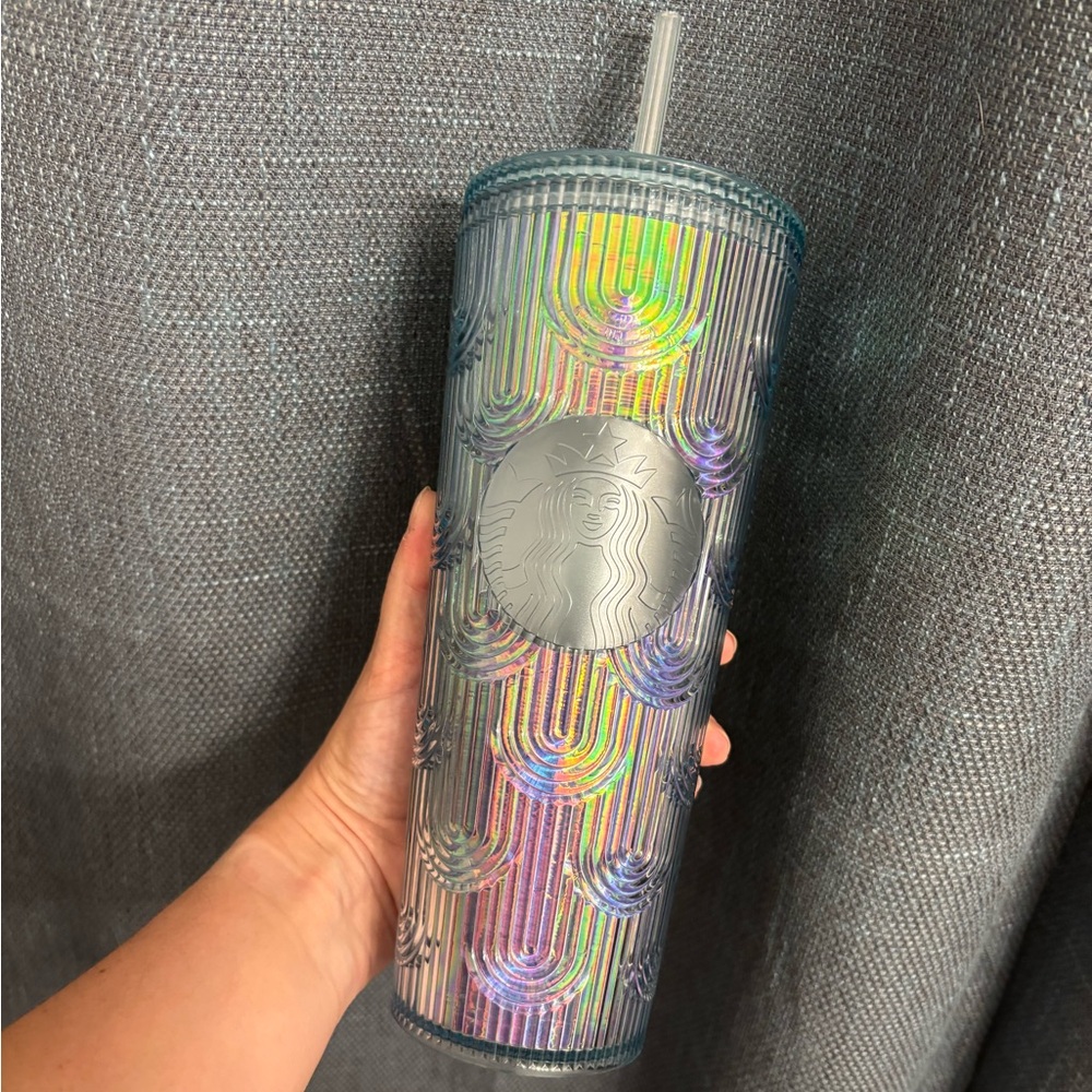 Starbucks Holographic Tumbler with Straw